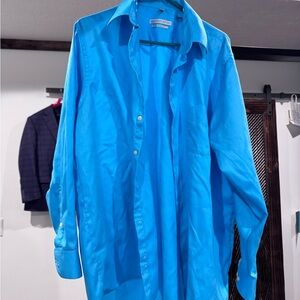 Geoffrey Beene Sky Blue Regular Fit Shirt